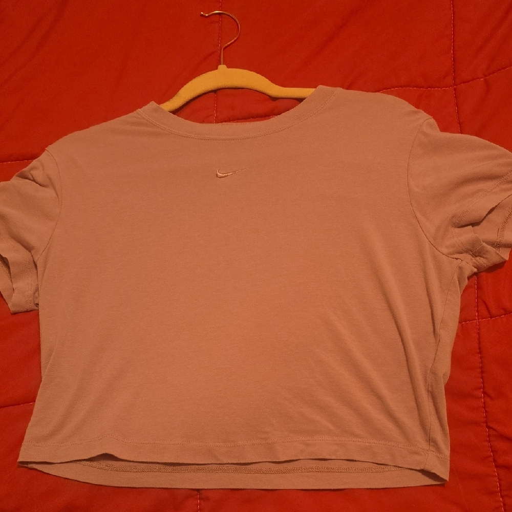 Nike Women's Soft Pink Crop Top